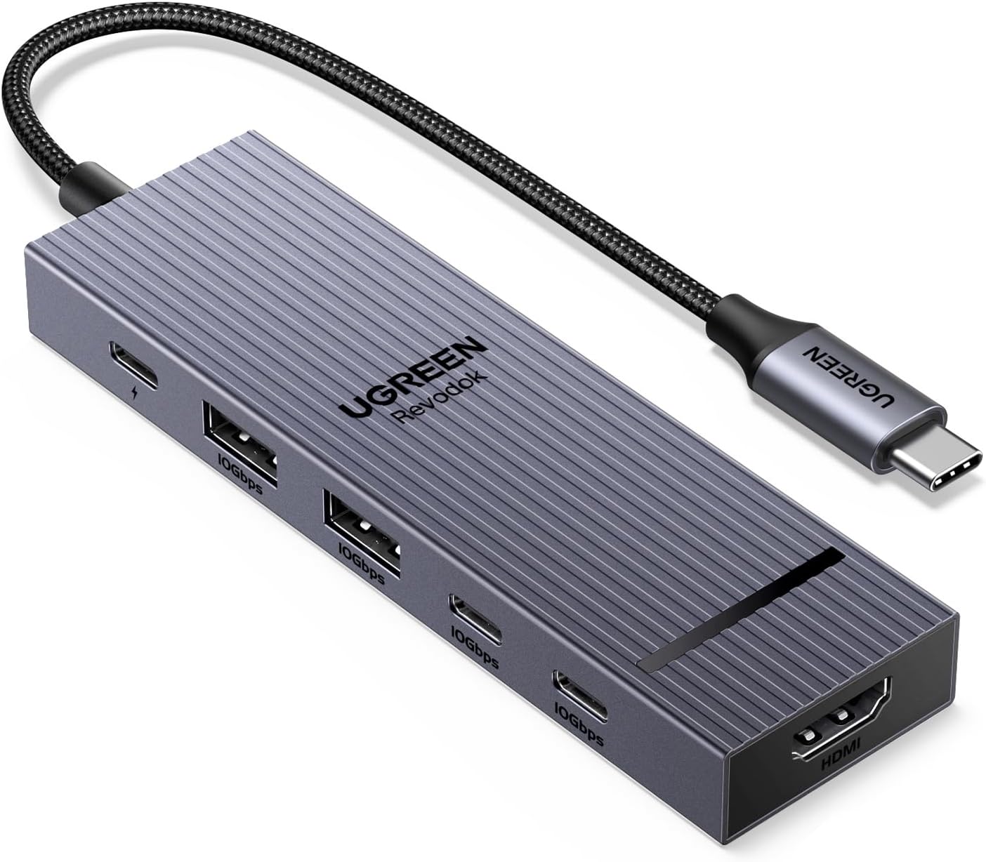 UGREEN Revodok USB-C ハブ 6-in-1(100W PD対応)の外観